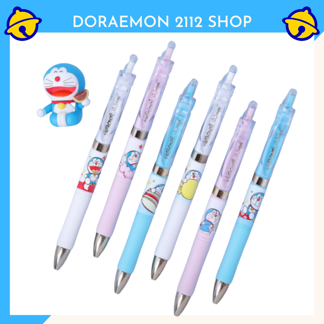 Bút bi Doramon mực đen ngòi 0.5mm