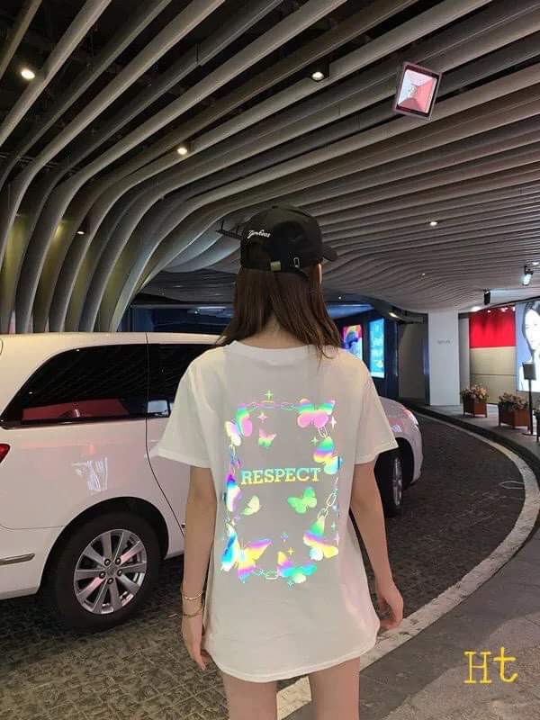 Áo phông Phản quang Respect Màu: đen ,trắng 🆘 chất cotton Su giá ♥️chất cotton QCCC