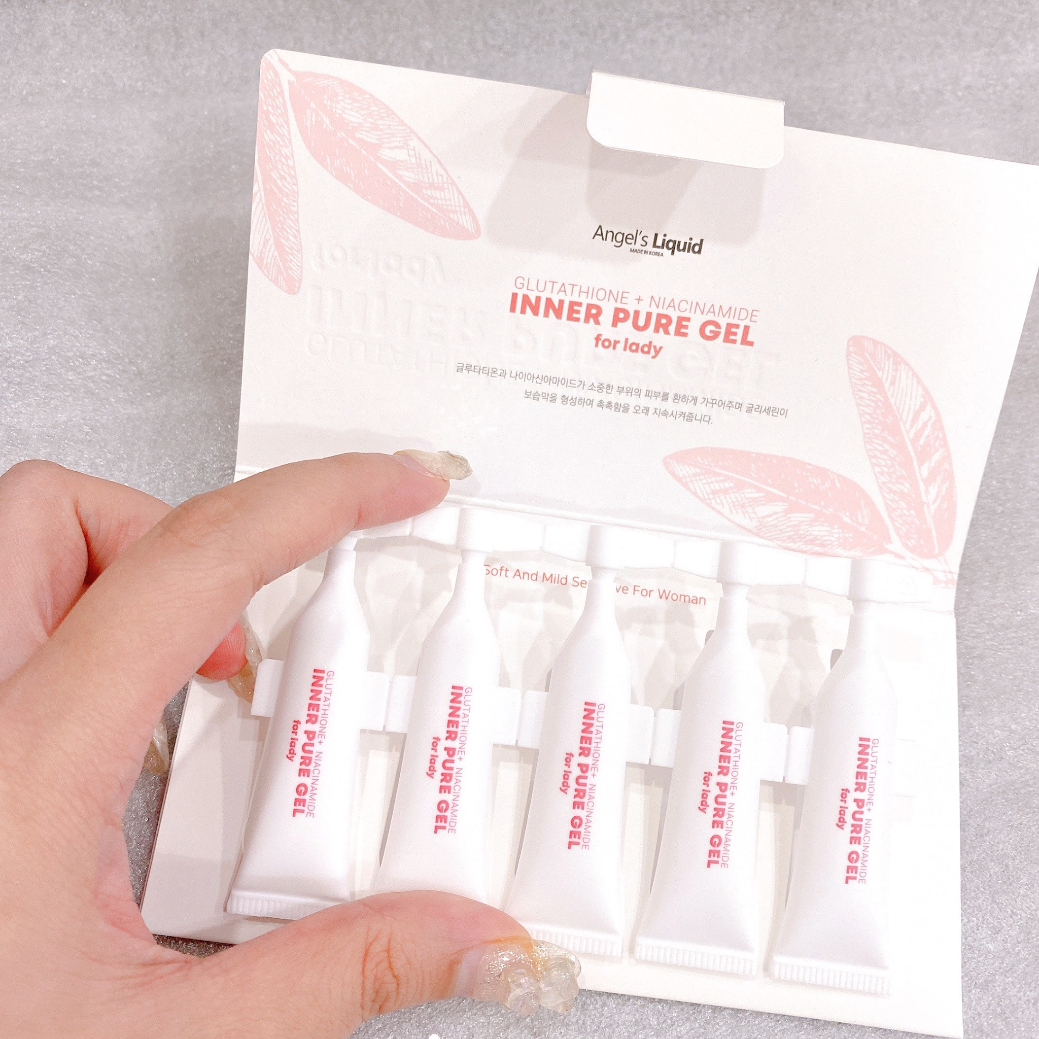 Siêu Tinh Chất Làm Hồng Se Khít Vùng Kín Angel's Liquid Glutathione Plus Niacinamide Inner Pure Gel 2ml _ Angel's Liquid Chính Hãng