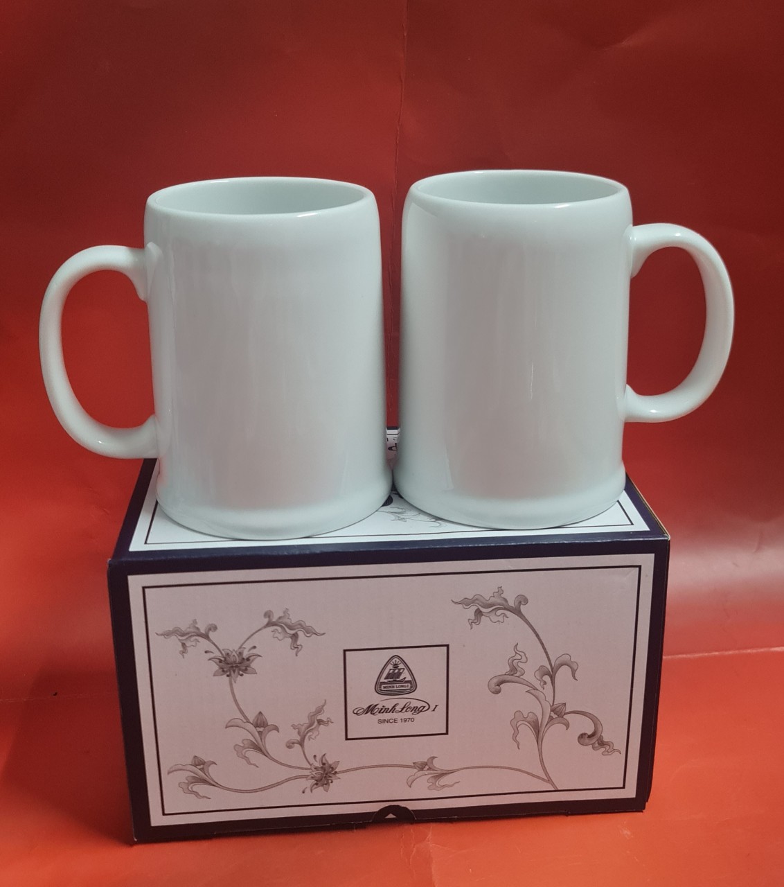 ly sứ Minh Long 0.5L - ly sứ trắng Minh long