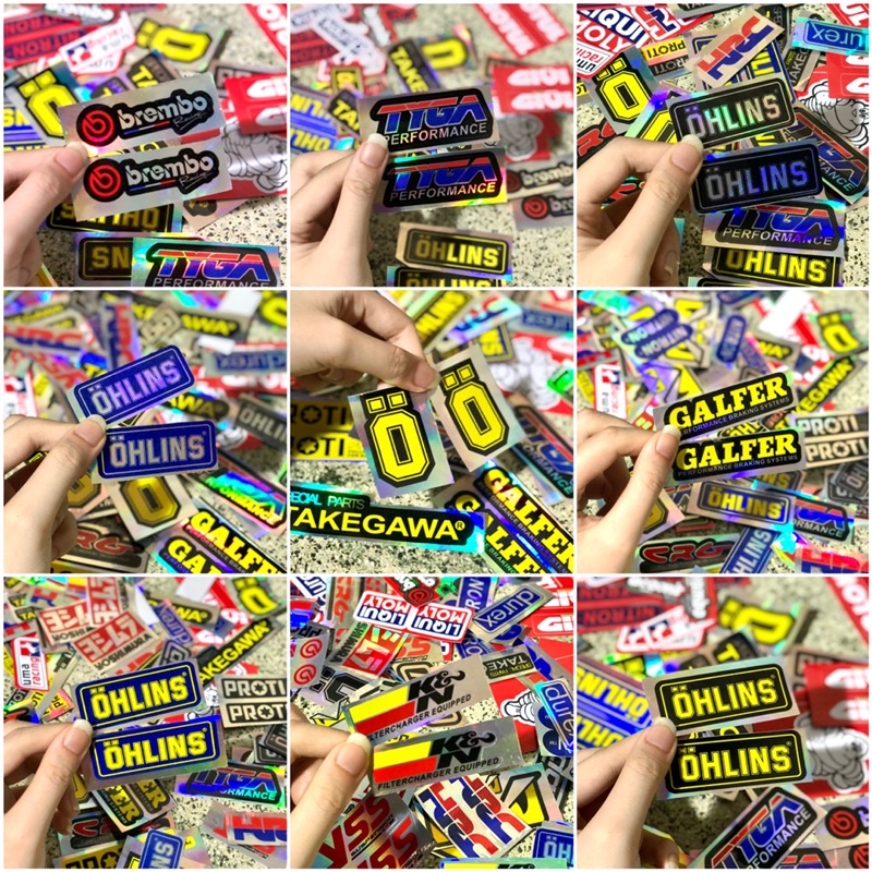 ( Mẫu ngẫu nhiên ) Tem dán logo xe máy, sticker logo xe máy, decal dán xe máy