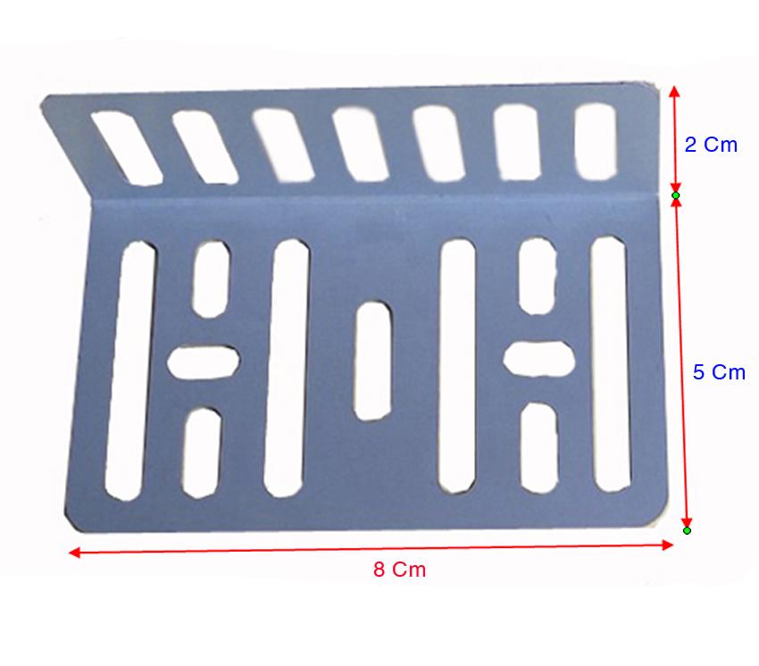 Bộ 2 đai sắt  kèm 4 ốc lắp màn hình ô tô