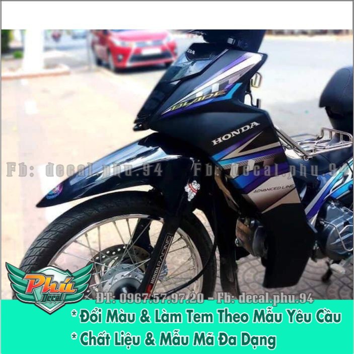 Tem rời Blade đen tím 1 (X)