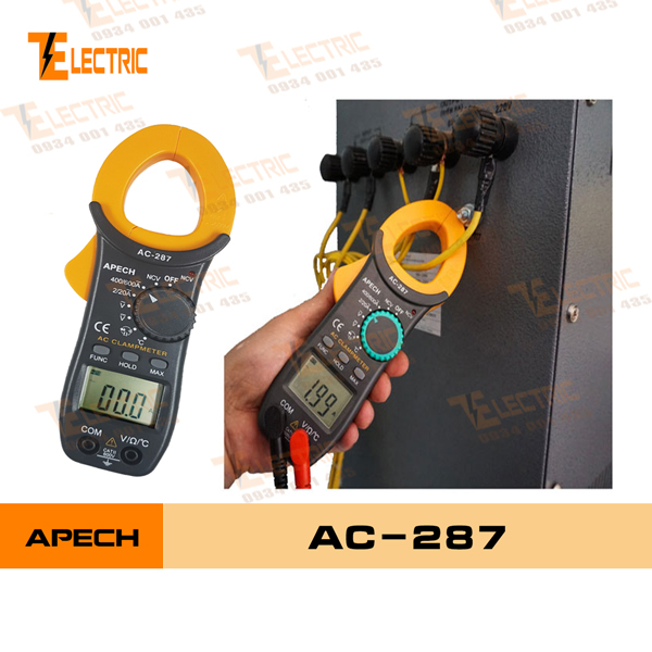 [HCM]Apech AC - 287 Ampe kìm đo điện đo dòng điện AC 600A