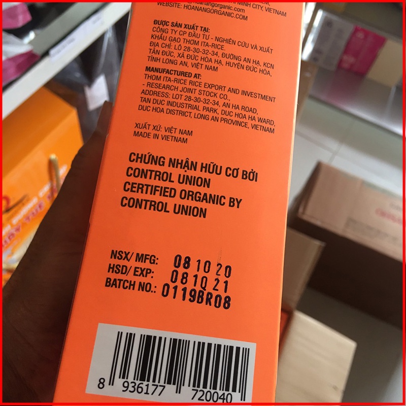 Gạo Lứt Hữu Cơ Hoa Nắng Hộp 2Kg