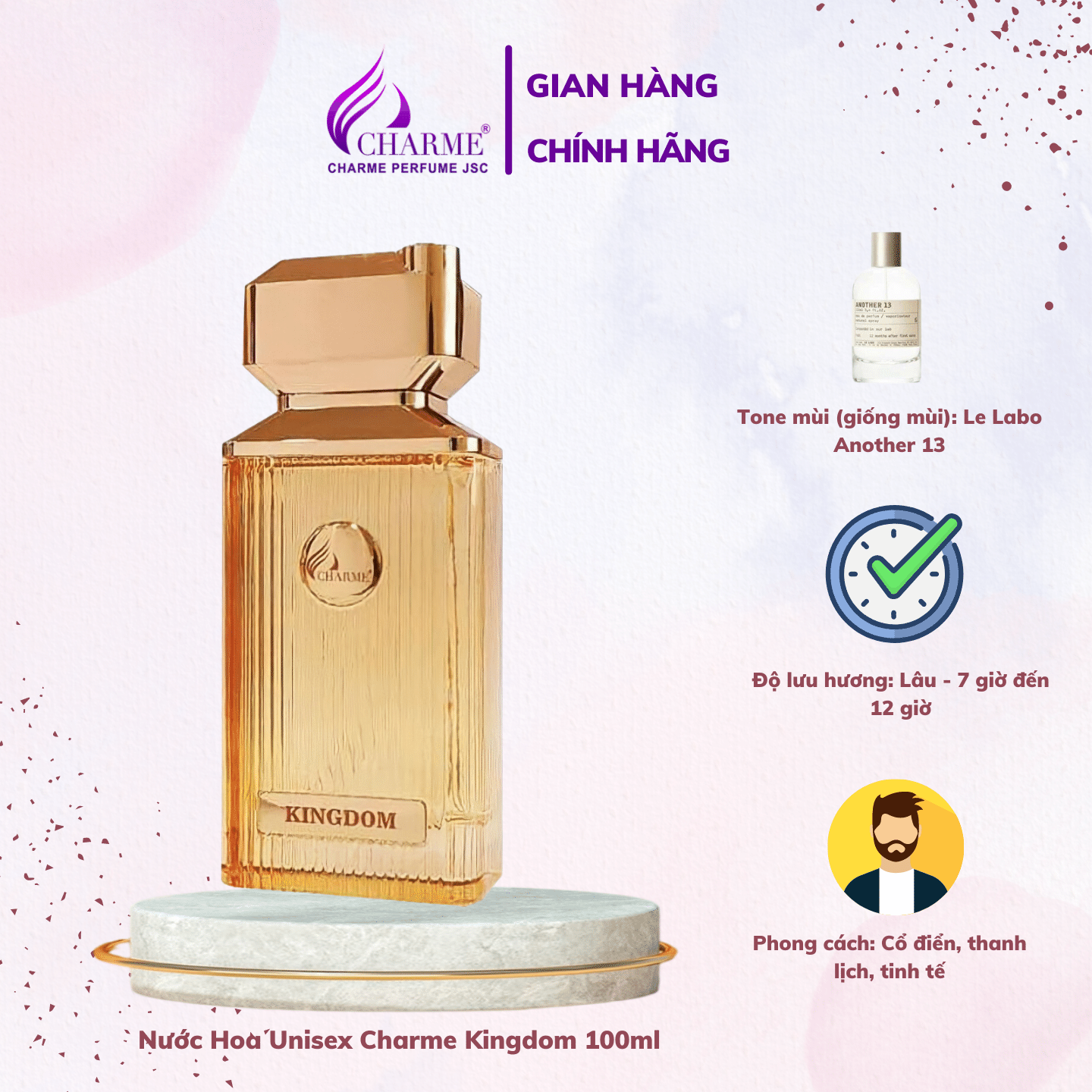 Perfume unisex charme Kingdom 100ml