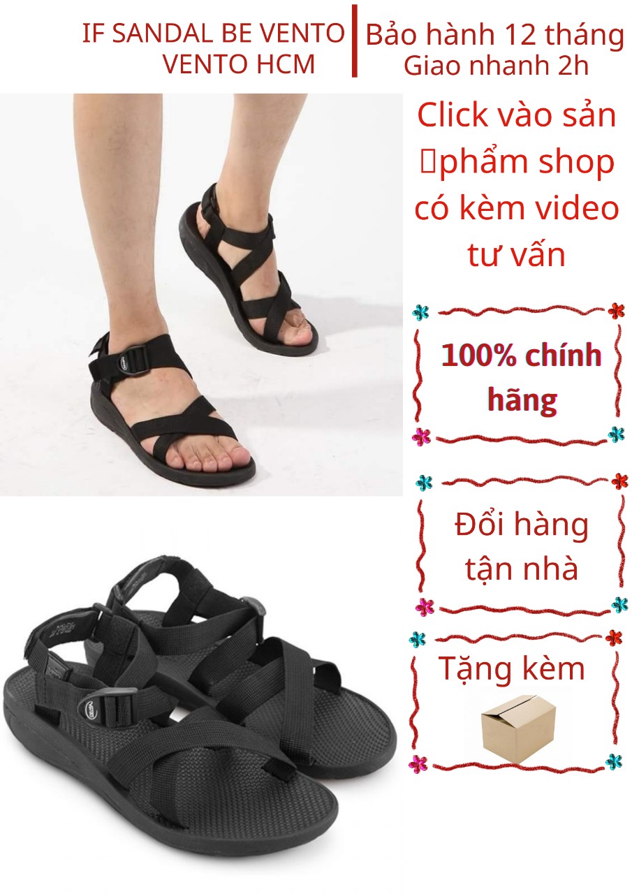 HCMGiày sandal Nam VENTO kiểu quai chéo có thể rút được toàn bộ sợi dây