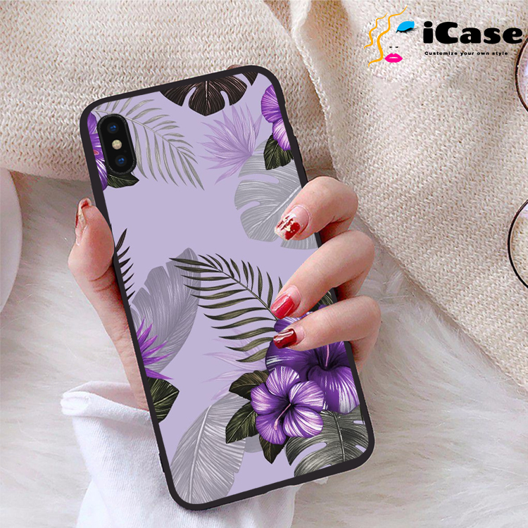 Ốp lưng iPhone Xs Max viền dẻo TPU BST Hoa