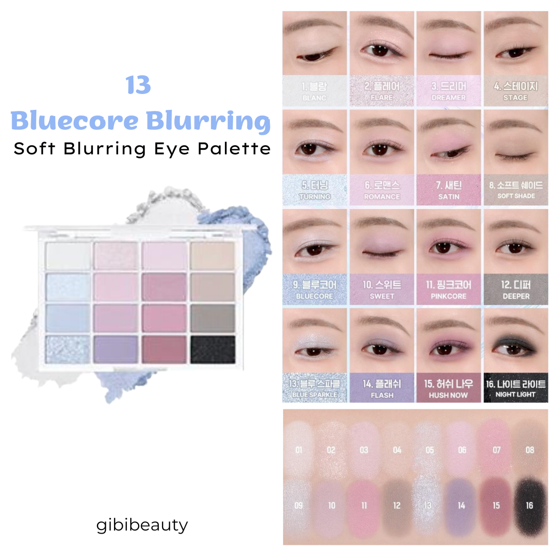 Bảng mắt wakemake soft blurring eye palette