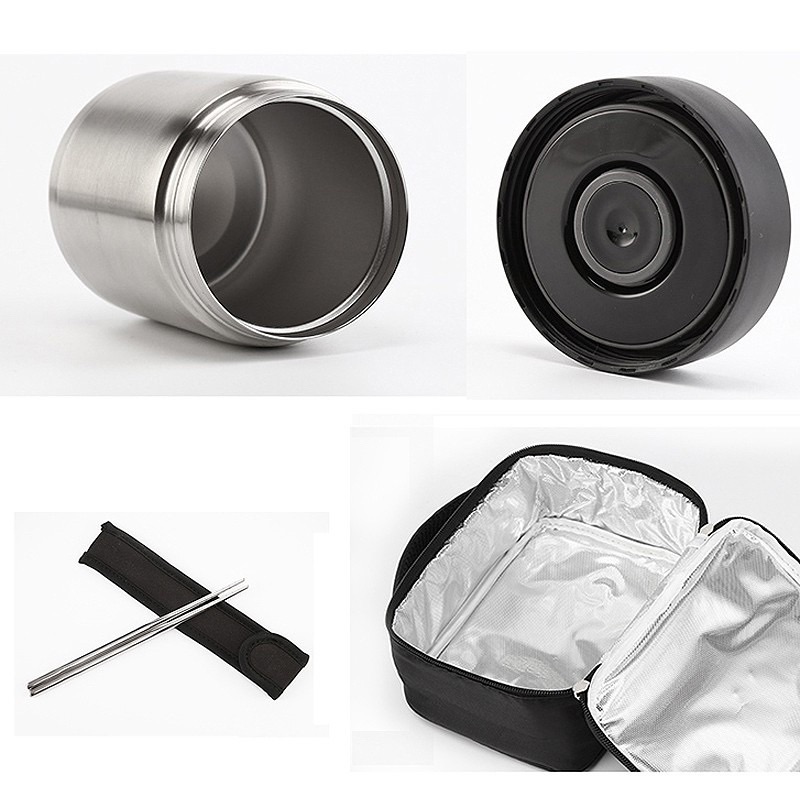 [HCM]Bộ hộp cơm lock&lock thép màu bạc sang trọng