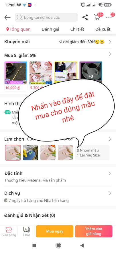 [HOT] 1 cặp Bông Tai Hoa Cúc Bạc S925 cực xinh