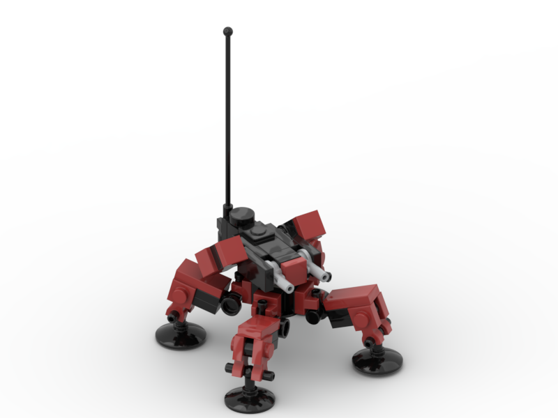 Đồ chơi lắp ráp Robot Moc mech Spider Red