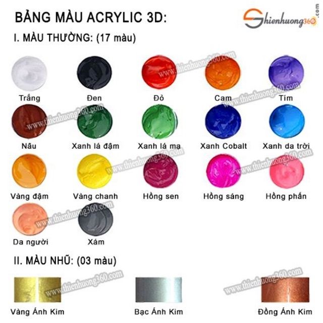 Màu vẽ acrylic 100ml