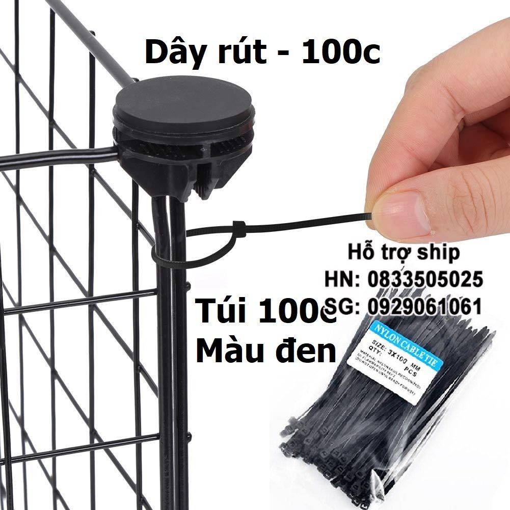 Hanpet - (Bán lẻ theo miếng) Tấm ghép quây chó đa năng, chuồng chó sơn tĩnh điện, quây ghép lưới