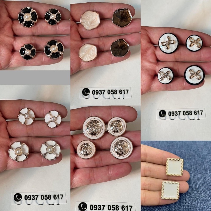 CÚC ÁO NHỰA ĐẸP LUNG LINH (set 10 cúc )