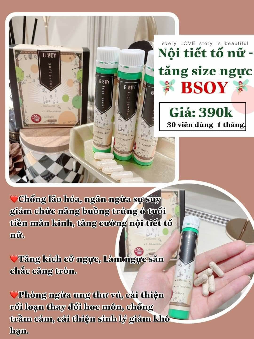 Nội tiết tố nữ tăng size ngực BSOY
