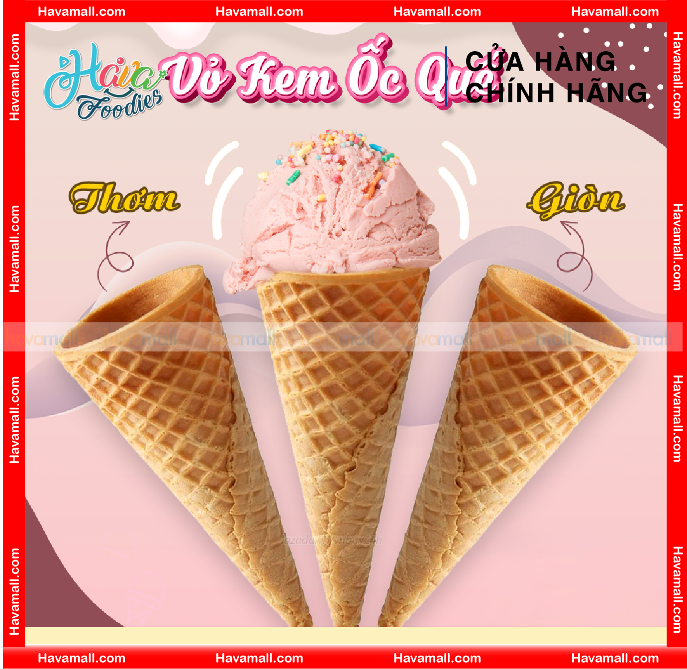 Combo 4 Vỏ Bánh Ốc Quế