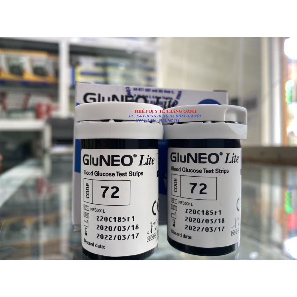 QUE THỬ TIỂU ĐƯỜNG GLUNEO LITE 50 TEST- HÀN QUỐC