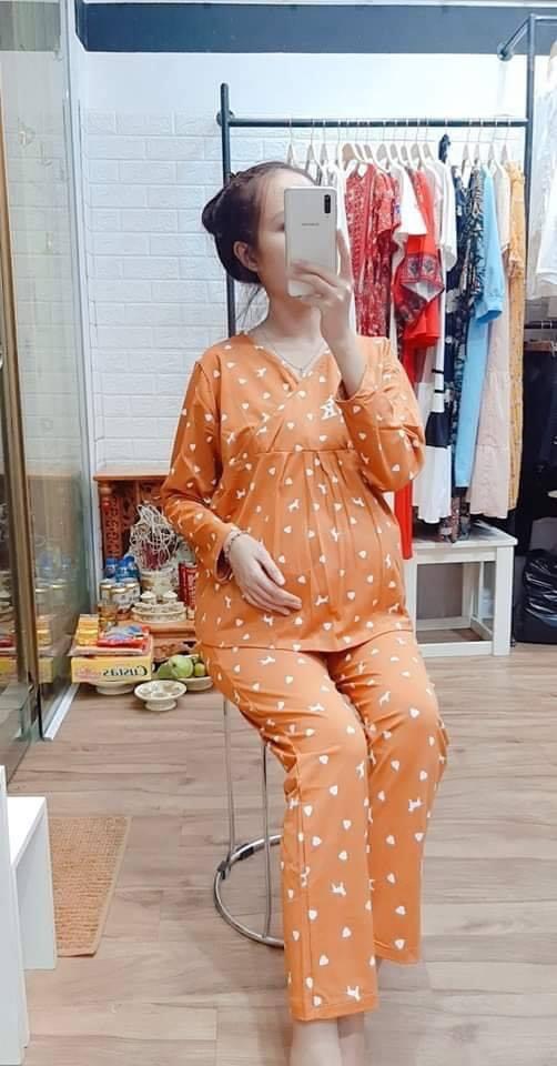 Bộ Đồ Dài Mặc Bầu & Sau Sinh Cho Con Bú