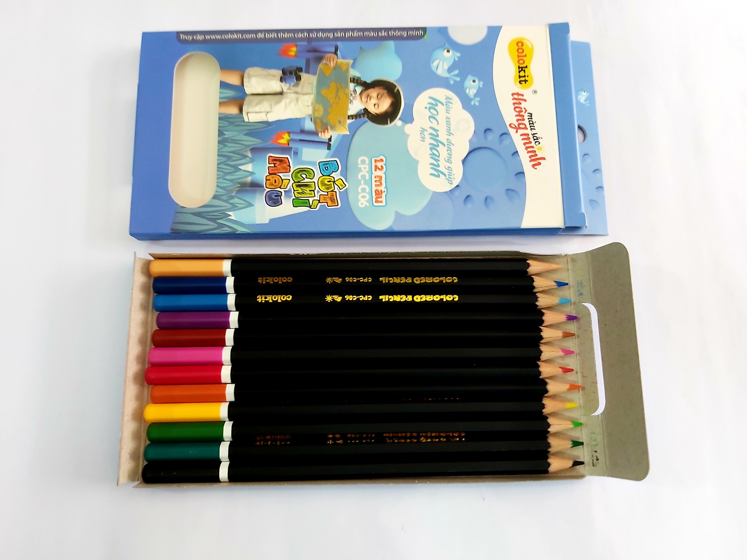 Dụng Cụ Học Sinh Bút Chì Màu ColoKit Thiên Long (12 Màu/16 Màu)
