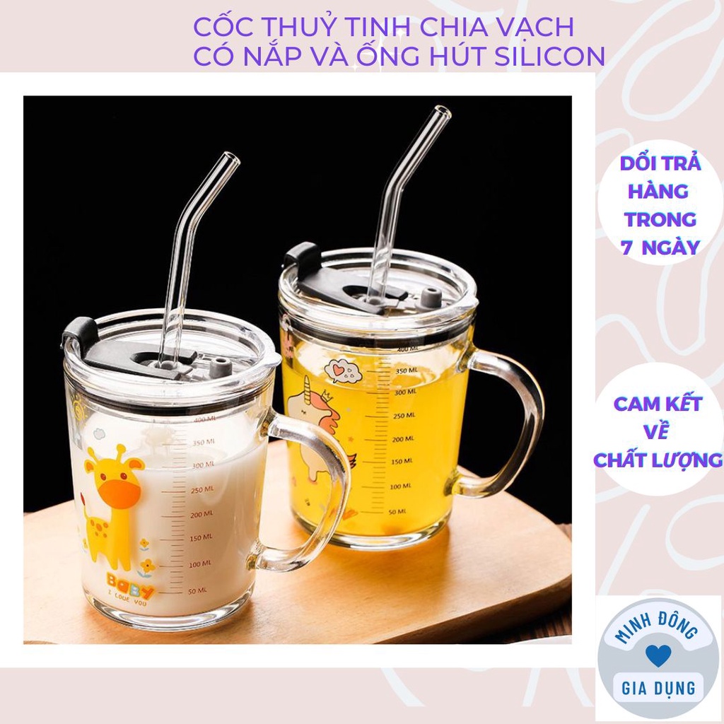 Cup milk glass split bar with lids and straws Silicon soft