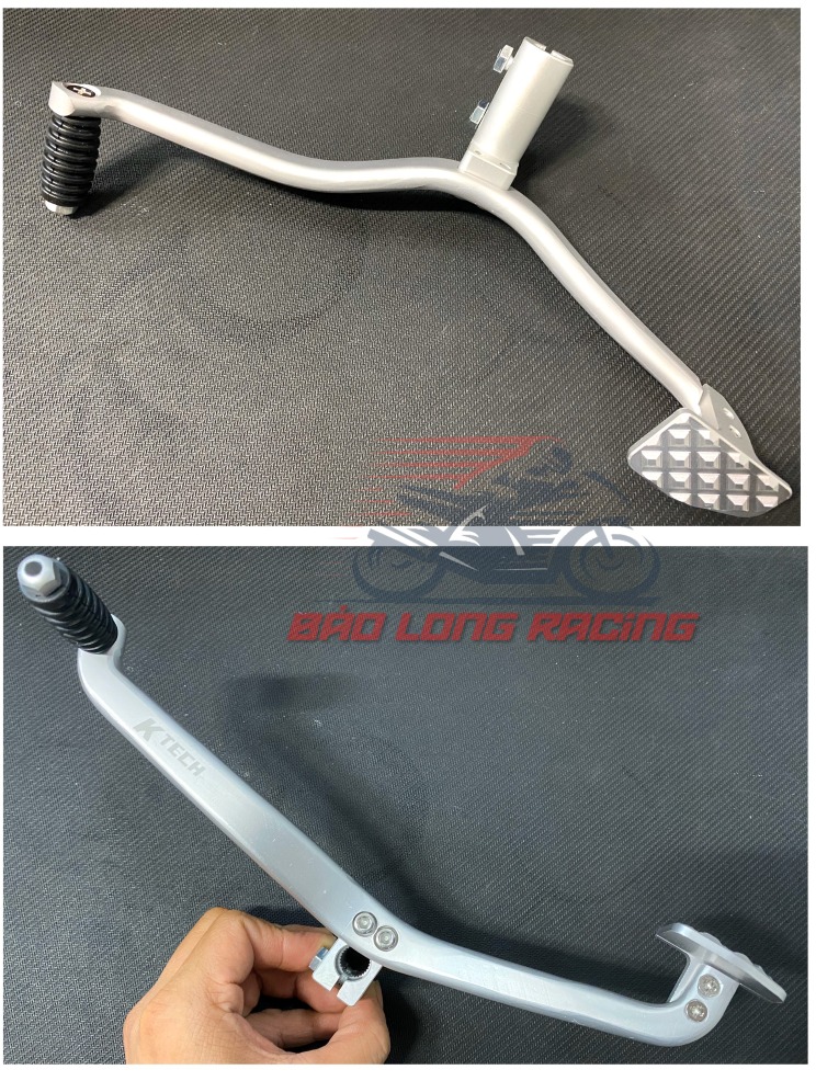 Cần Số K-Tẹch nhôm CNC gắn Exciter ,Wave,Dream....màu Bạc