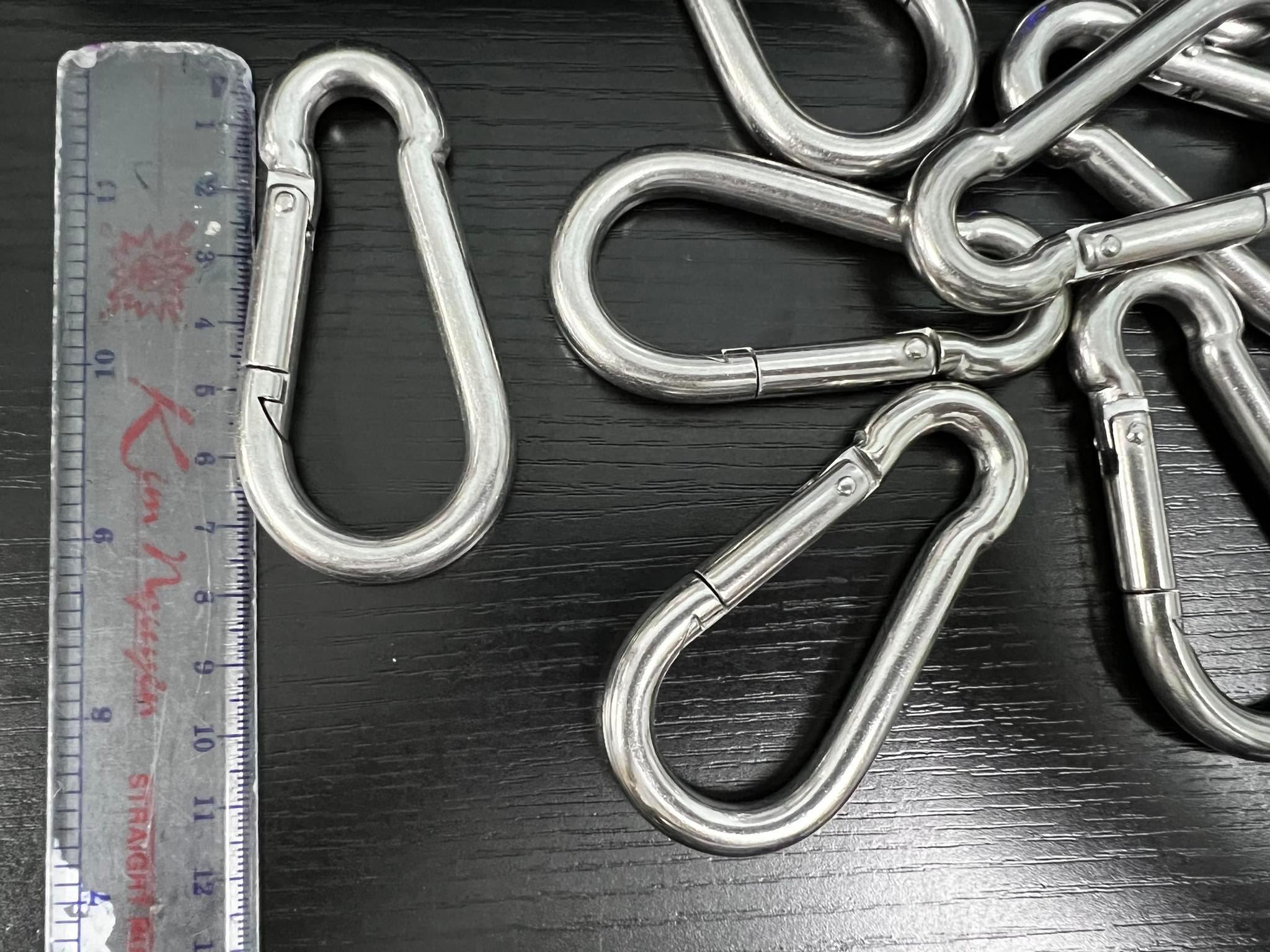 Móc khóa treo carabiner  Inox 304