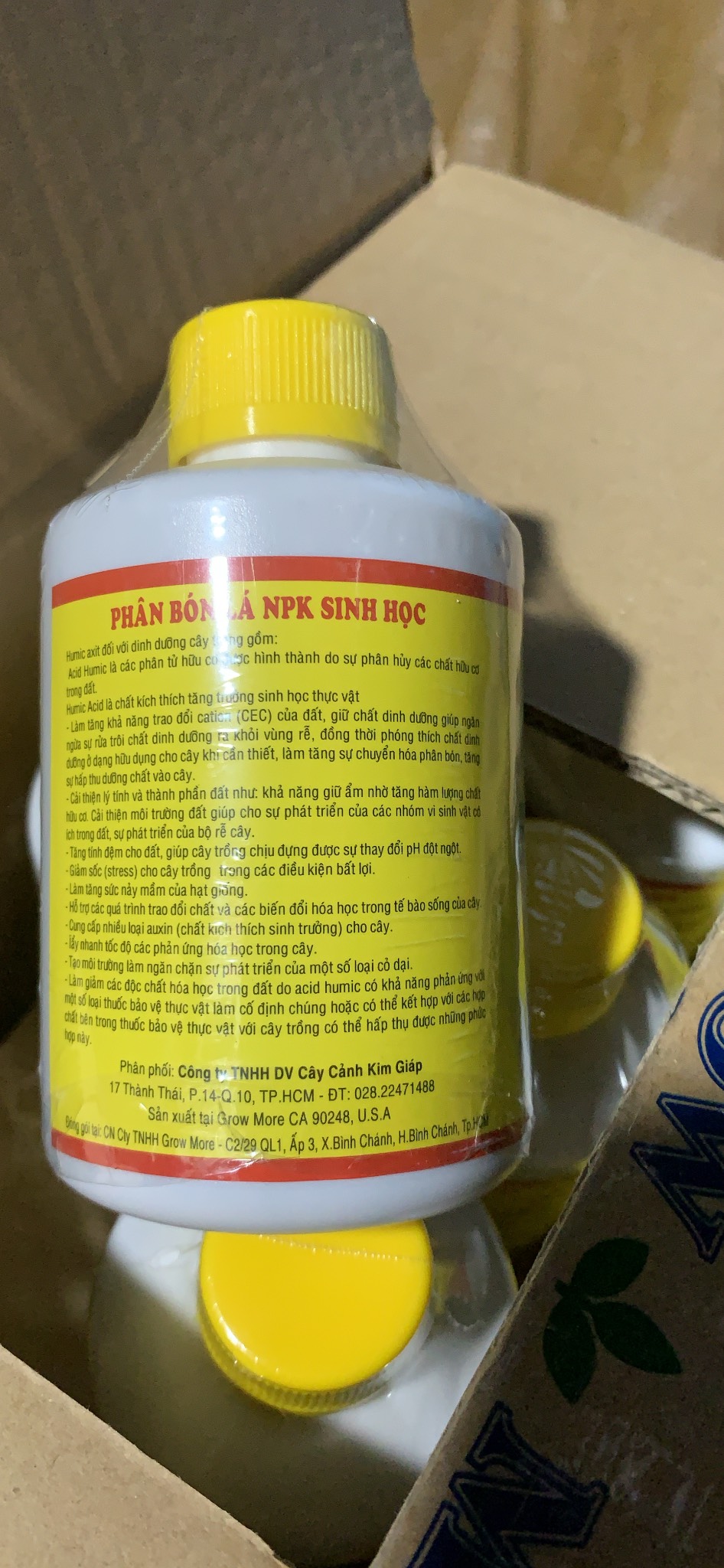 Phân bón rễ Humic acid lọ 235ml