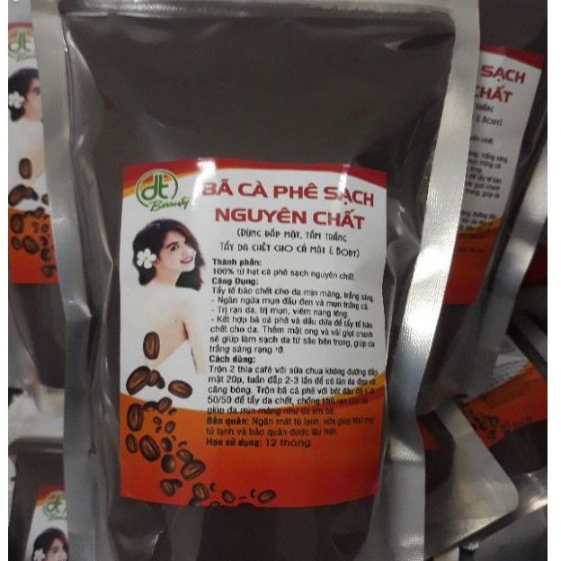 500g Bã cà phê khô tẩy da chết toàn thân handmade