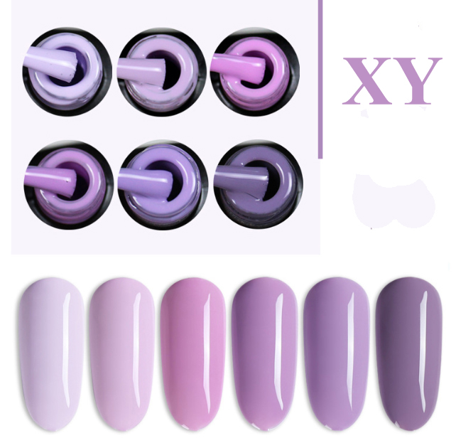Sơn móng gel AS lẻ 6 màu Tím purple (XY) chai 15ml