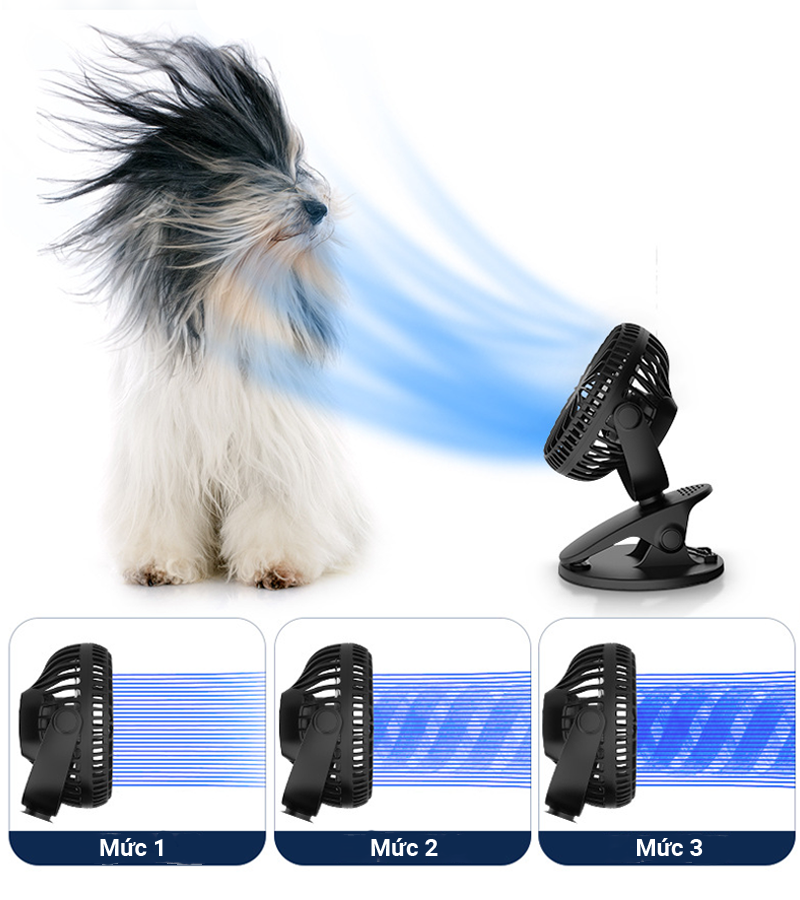 Quạt Tích Điện Mini Mocato Air M503