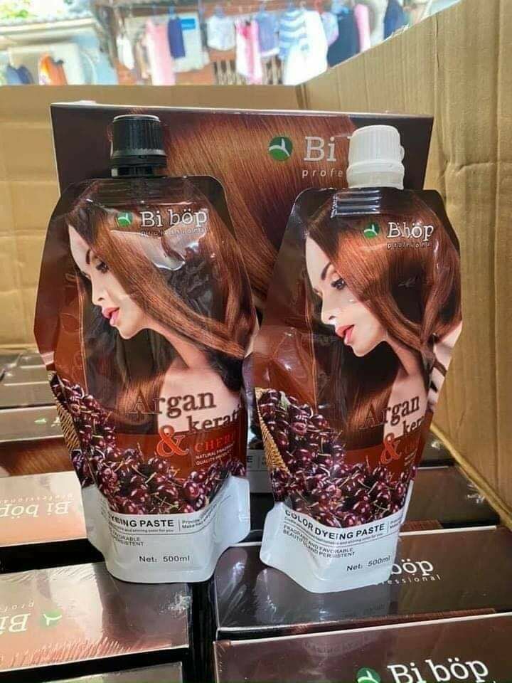 Nhuộm Nâu Phủ Bạc Bibop 500ml