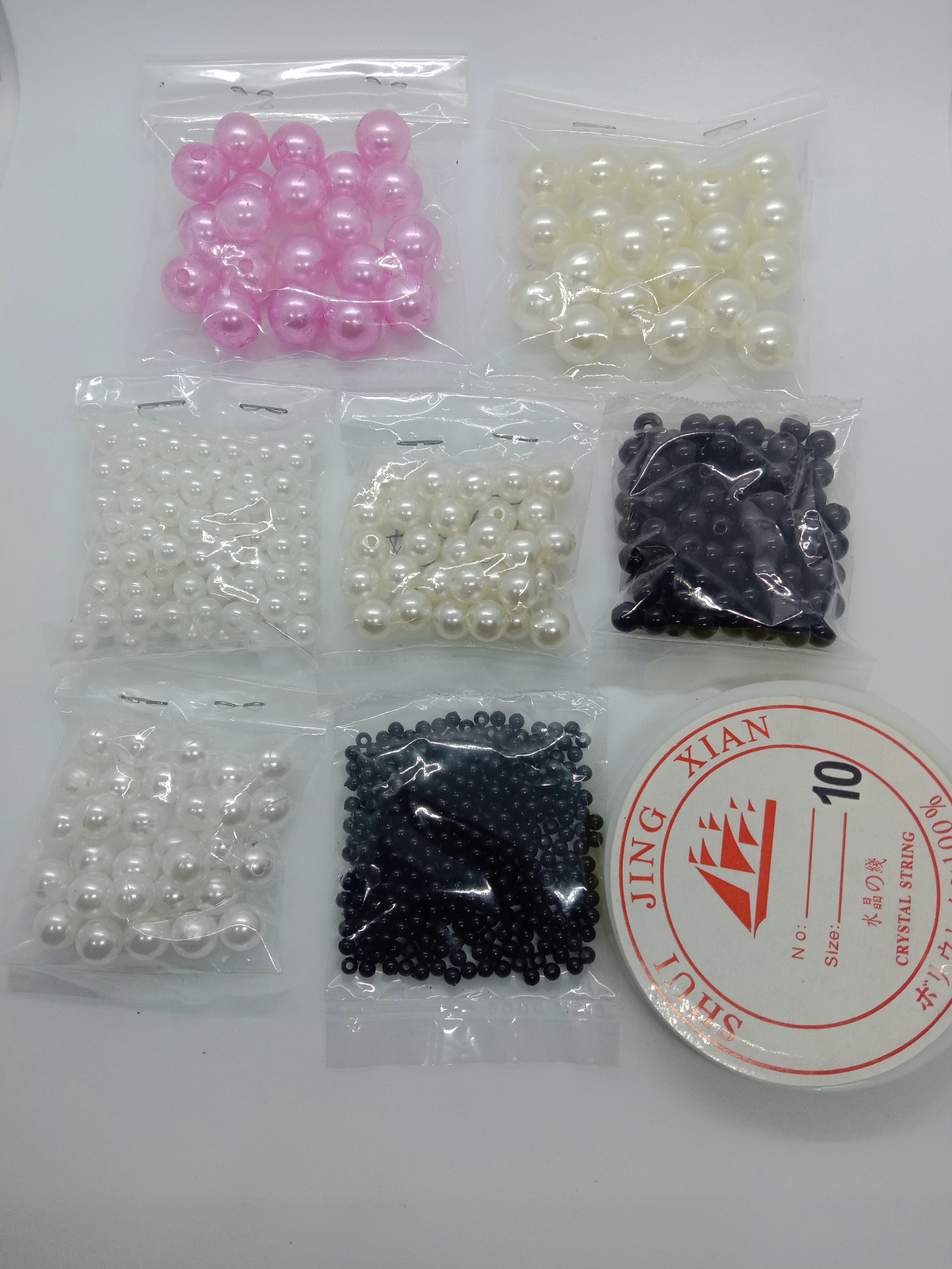[Hạt ngọc trai]Combo 700 hạt nhựa ngọc trai phụ kiện tự làm vòng tay vòng cổ handmade tại nhà