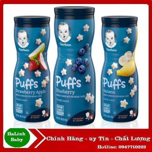 Bánh ăn dặm Gerber ( Mẫu Mới ) Date mới 10/2025
