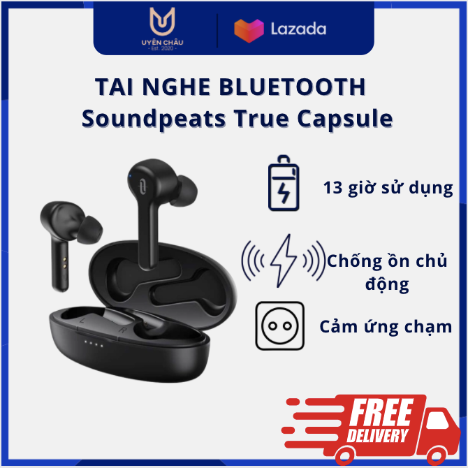 Tai nghe Bluetooth Soundpeats True Capsule Smart Touch