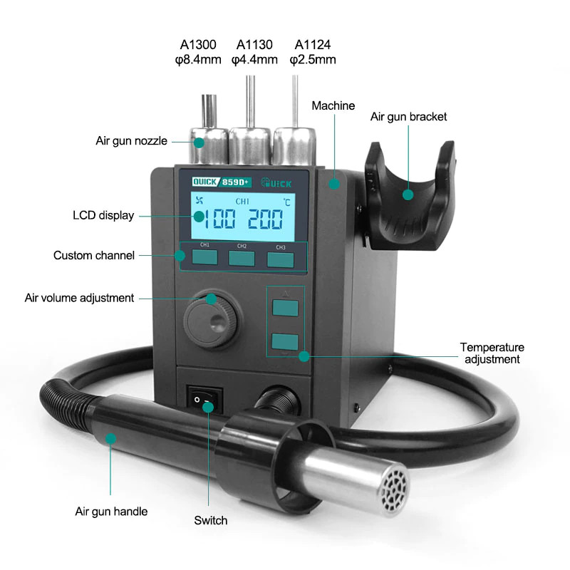 Máy khò Quick 859D+ chính hãng