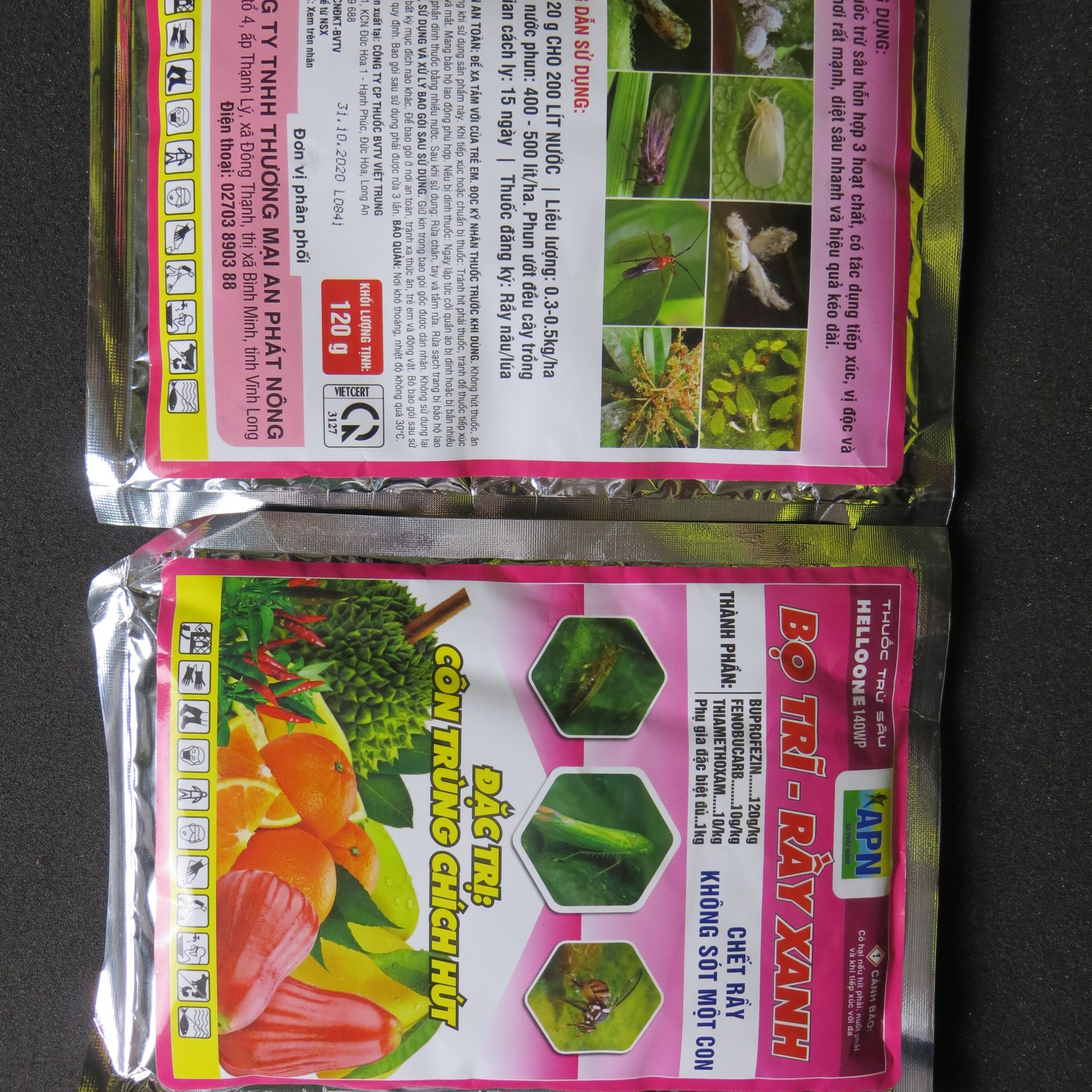 BỌ TRĨ - RẦY XANH 140WP (gói 120g bột) - quản lý côn trùng chích hút (ruồi vàng, rầy nâu, rầy mềm, rệp sáp...)