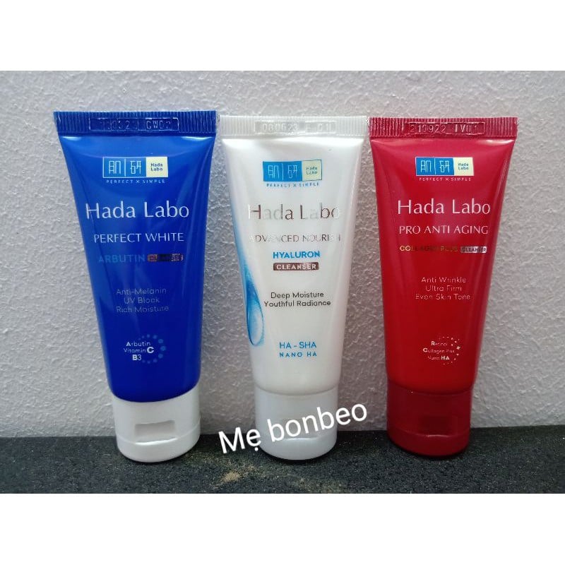 Sữa rửa mặt Hada Labo 15g ( xanh-trắng)