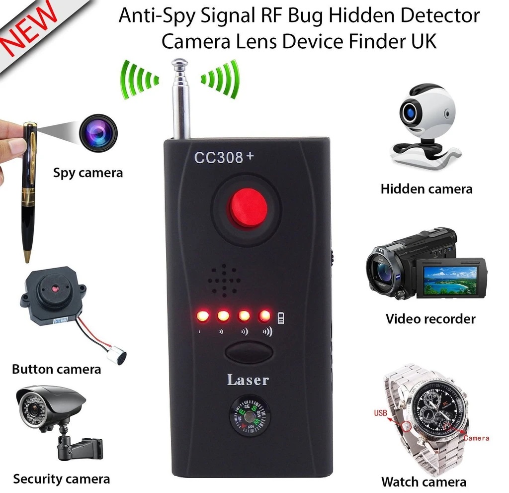 Thiết bị phát hiện Camera và Máy nghe lén CC308+