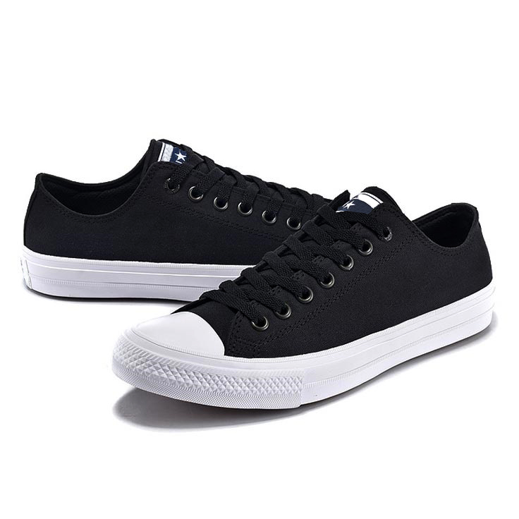 [HCM]Giày Sneaker Vải Canvas CK2 Cổ Thấp Nam Màu Đen