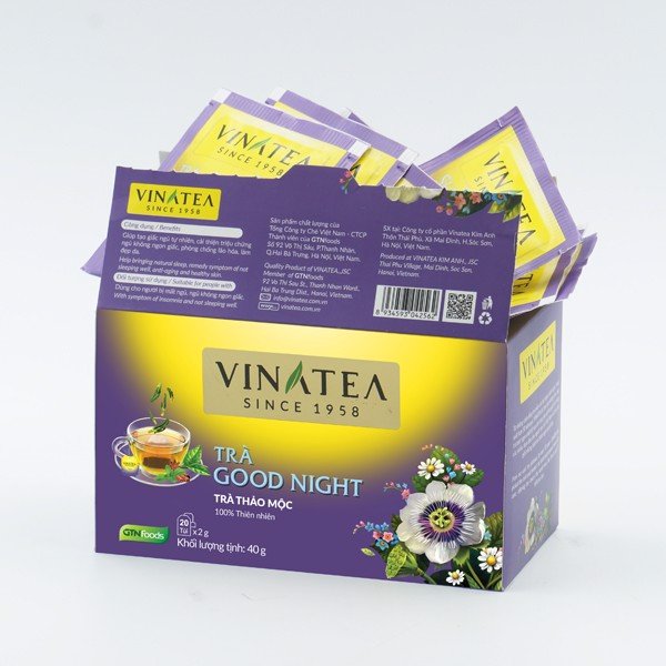 Trà ngủ ngon Vinatea hộp 40g (20 túi x 2g)