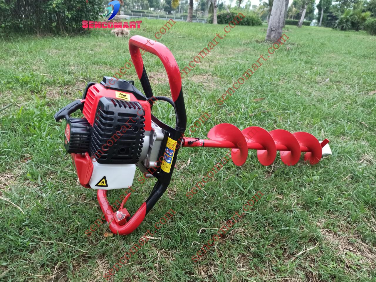 Máy khoan đất oshima 2p tặng mũi khoan ( 1 trong mũi 100, 150mm)