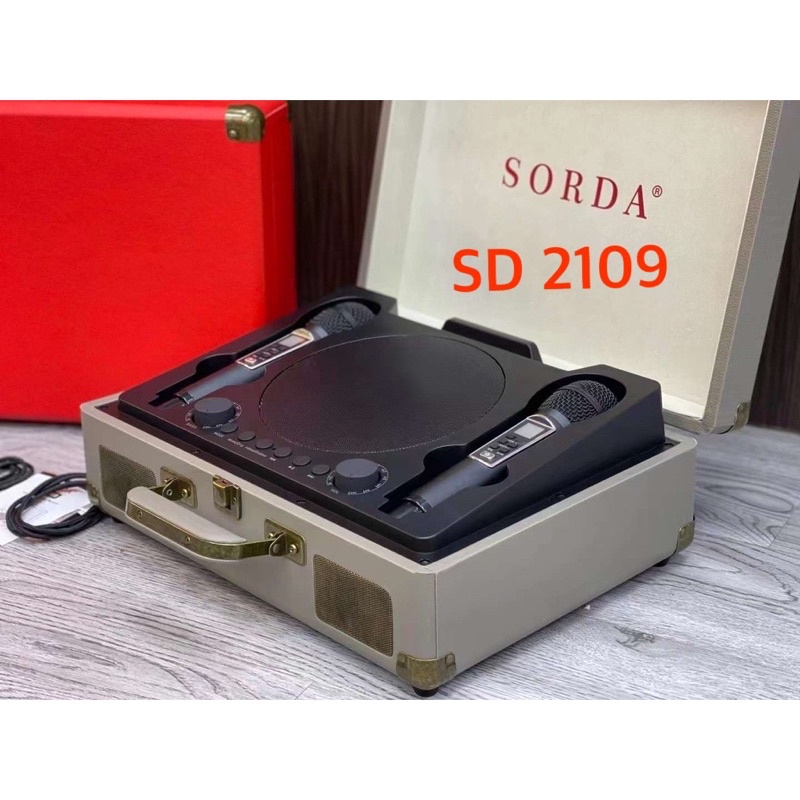 Loa Bluetooth Vali Sd-2109 kèm 2 micro không dây công suất 40 W
