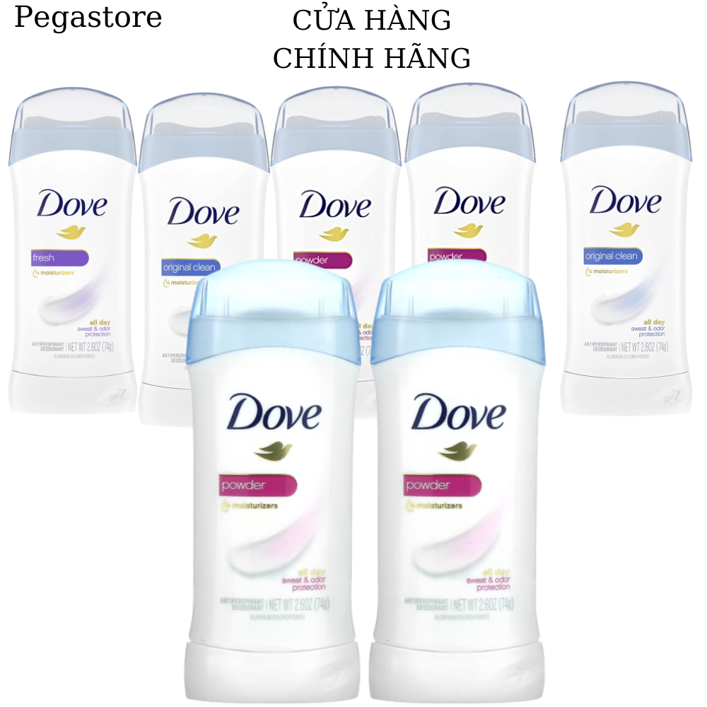 Lăn khử mùi nữ DOVE  24H Invisible Solid 74g / lăn nách nữ - Pegastore
