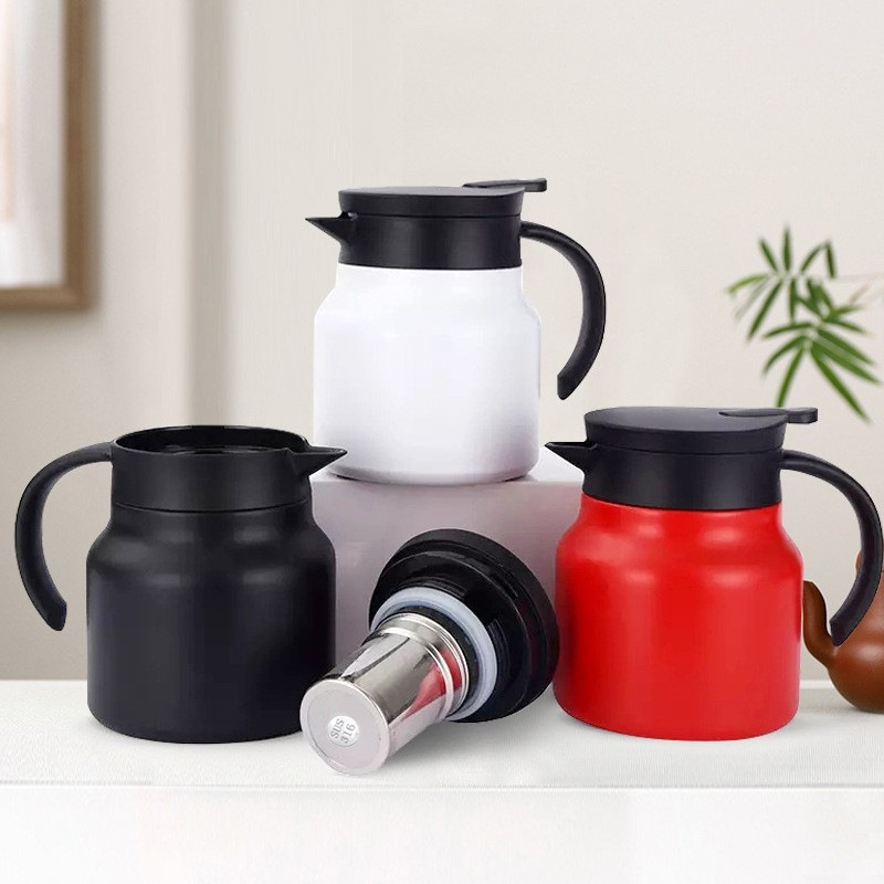Ấm pha trà cafe cách nhiệt inox304 dung tích 1000ml có lọc trà cao cấp