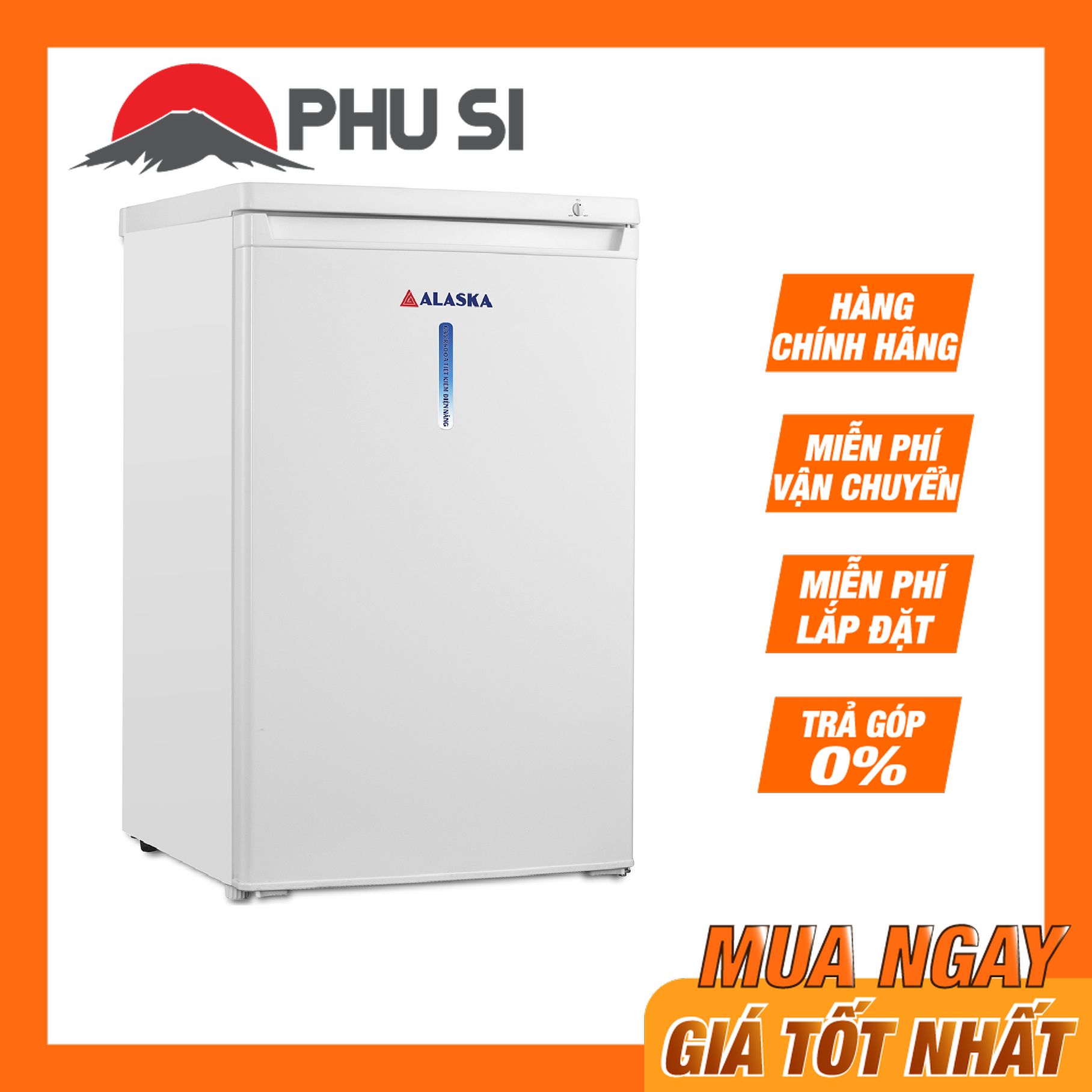 ✅tủ đông đứng mini 110 lít alaska if-11