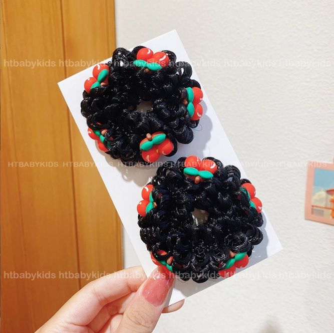 Set 2 Dây Buộc Tóc Giả Búi Tóc Natra Cho Bé