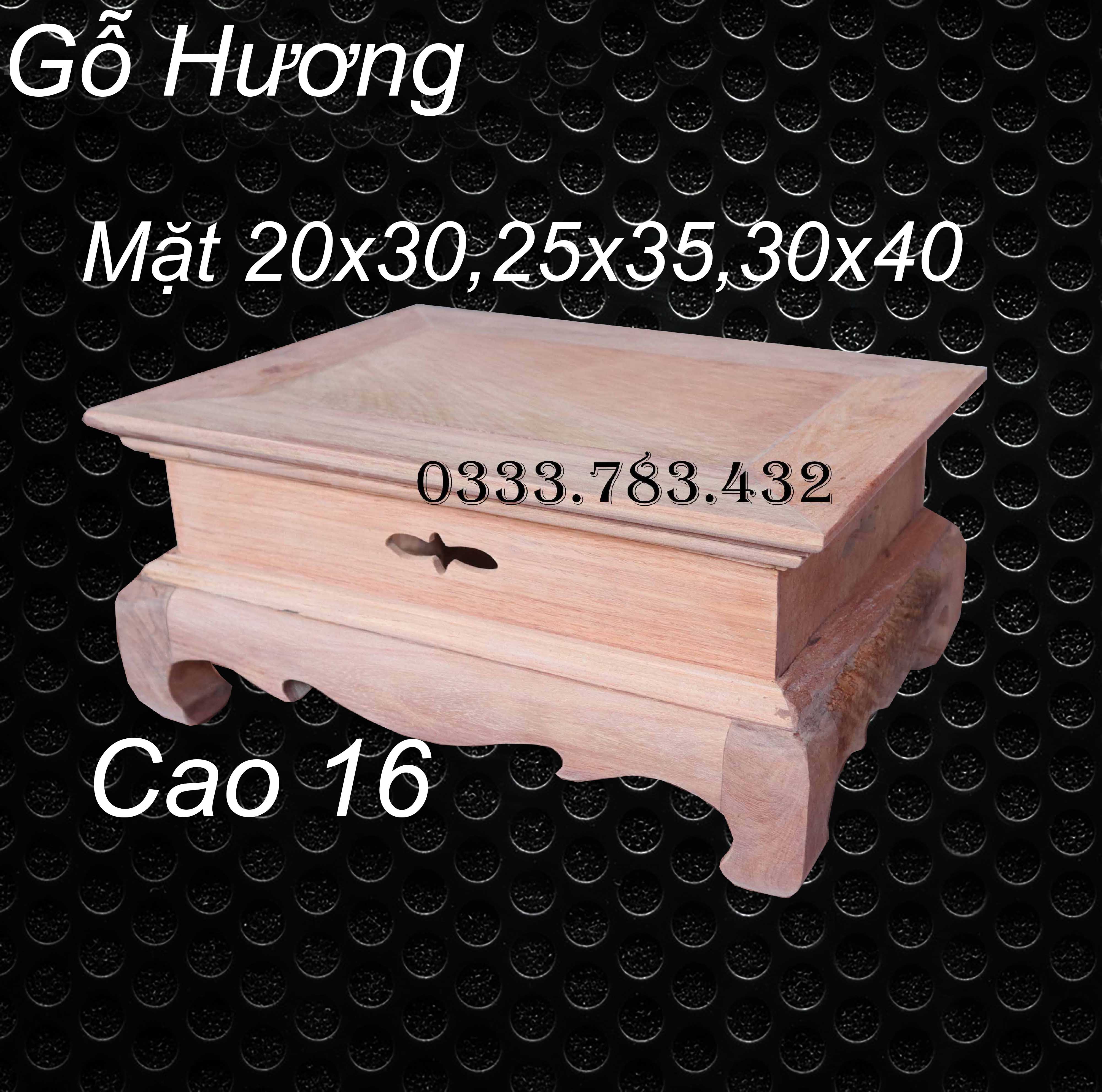 ĐẾ CHÂN LOA KIỂU NHẬT KÊ ĐỒ PHÒNG KHÁCH CAO 16CM (DÁNG TRƠN - 20X30, 25X35, 25X25, 30X40)