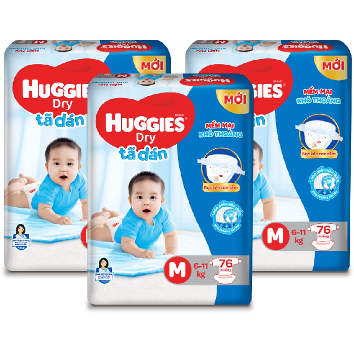 Tã dán sơ sinh Huggies NB dưới 5kg