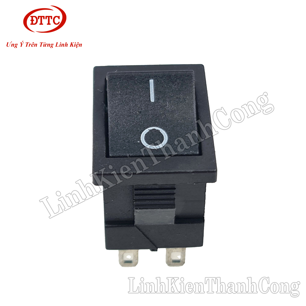 Công Tắc KCD1 6 Chân 6A 250V 21x15mm Đen